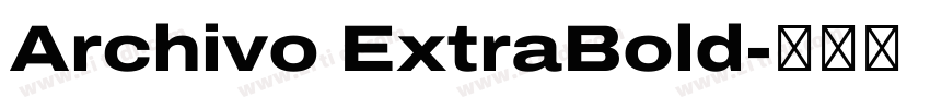 Archivo ExtraBold字体转换